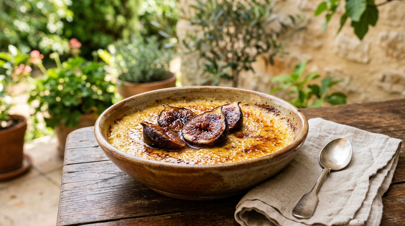 J’ai passé mes figues cinq minutes sous le gril juste pour tester : mes invités ont cru à une crème brûlée de bistrot